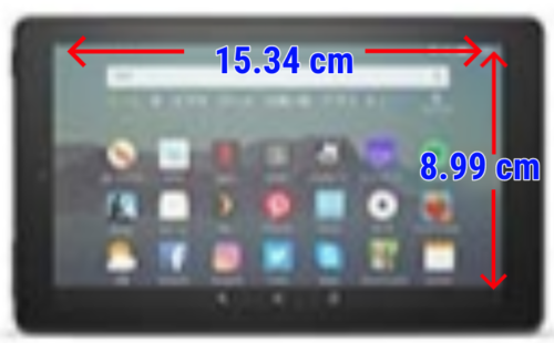 7インチの大きさ タブレット画面サイズとしては小さめだが携帯性と軽さを求めるならこのサイズしかない Shomey